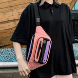 Canvas Waist Bag Functional Mobile Phone Fanny Pack Unisex
