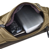 Canvas Waist Bag Unisex Functional Waist Bag Mobile Phone Bag Men Women Belt Ban