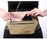 Canvas Waist Bag Unisex Phone Bag Convenient Fanny Pack Men