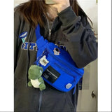 Canvas Waist Packs Chest Belt Bag Harajuku Youth Women Handbags Pouch