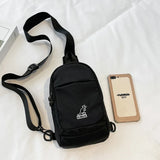 Canvas Waist Packs Unisex Kangaroo Waist Bag Mobile Phone Bag