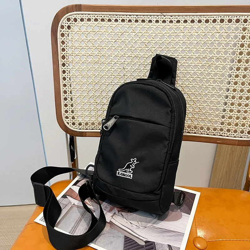 Canvas Waist Packs Unisex Kangaroo Waist Bag Mobile Phone Bag