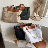 Canvas Women Handbags Letters Shoulder Crossbody Bags Large Capacity Totes