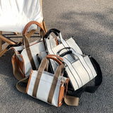 Casual Canvas Women Handbags Letters Shoulder Crossbody Bags