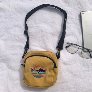 Casual Canvas Women Handbags Mini Student Bag Messenger Bag Shoulder Bag