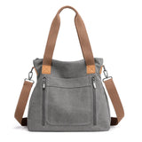 Casual Canvas Women Shoulder Bag Reusable Shopping Bags Large Capacity Totes