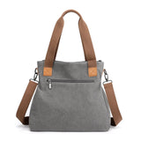 Casual Canvas Women Shoulder Bag Reusable Shopping Bags Large Capacity Totes