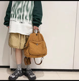 Casual Canvas Women Backpack School Bag College Student Travel Ladies Handbag