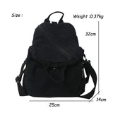 Casual Canvas Women Backpack School Bag College Student Travel Ladies Handbag
