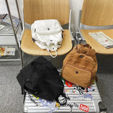 Casual Canvas Women Backpack School Bag College Student Travel Ladies Handbag