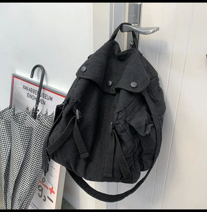 Casual Canvas Shoulder Bag Large Capacity Ladies Handbags