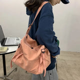Casual Canvas Shoulder Bag Large Capacity Ladies Handbags