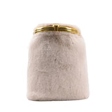 Plush Shoulder Bag for Women Casual Chain Bucket Crossbody Bags