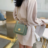 Casual Chain Crossbody Bag for Women Soft Leather Shoulder Bag