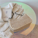 Straw Shoulder Bags Women Summer Messenger Beach Travel Purses Handbags