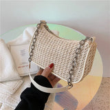 Straw Shoulder Bags Women Summer Messenger Beach Travel Purses Handbags