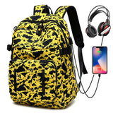 Casual College Laptop Backpack USB Charging Backpack Men Travel Backpack