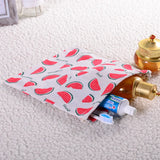 Cotton Fruit Pattern Drawstring Bag Makeup Organizer