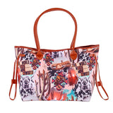 Casual Cow Pattern Large Tote Women Shoulder Bags Handbags Pu Leather