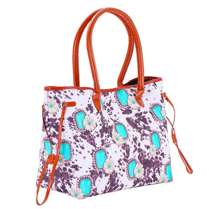 Casual Cow Pattern Large Tote Women Shoulder Bags Handbags Pu Leather