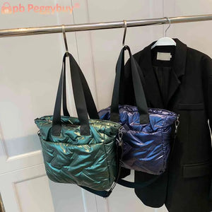 Quilted Crossbody Shoulder Bag Women Top-handle Tote