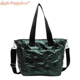 Quilted Crossbody Shoulder Bag Women Top-handle Tote