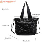 Quilted Crossbody Shoulder Bag Women Top-handle Tote