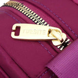 Casual Crossbody Bags Waterproof Nylon Shoulder Bag Zipper Pocket Messenger Bags