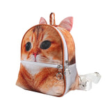 3D Animal Print Backpack Rucksack Shoulder Bag All-match Schoolbag Gift