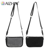 Sparkling Rhinestone Shoulder Bag for Women - Small Crossbody Purse