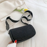 Sparkling Rhinestone Shoulder Bag for Women - Small Crossbody Purse