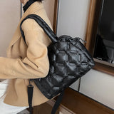 Casual Down Cotton Women Shoulder Bags Nylon Space Pad Cotton Handbags