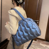 Casual Down Cotton Women Shoulder Bags Nylon Space Pad Cotton Handbags