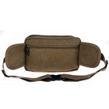 Casual Durable Men Waist Packs Classic Canvas Male Messenger Bags
