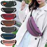 Casual Fanny Chest Bag Women Suede Waist Belt Pack Zipper Shoulder Crossbody Bag