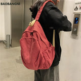 Canvas Backpack School Bags for Teenage Girls Travel Shoulder Bag