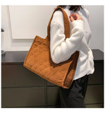 Casual Temperament Female Shoulder Bags Autumn Handbags Large Capacity Tote Bags