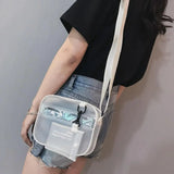 Casual Women PVC Jelly Crossbody Mini Bag Girls Shoulder Handbags