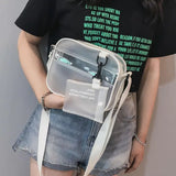 Casual Women PVC Jelly Crossbody Mini Bag Girls Shoulder Handbags