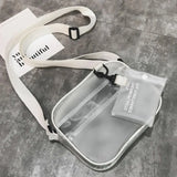 Casual Women PVC Jelly Crossbody Mini Bag Girls Shoulder Handbags