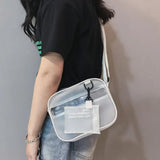 Casual Women PVC Jelly Crossbody Mini Bag Girls Shoulder Handbags
