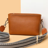 Casual Messenger Bag First Layer Cowhide Shoulder Multi-pocket Crossbody Bag