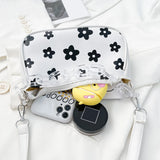 Floral Pattern Handbag Chain Shoulder Bag Top-handle Pouch