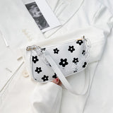 Floral Pattern Handbag Chain Shoulder Bag Top-handle Pouch
