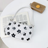 Floral Pattern Handbag Chain Shoulder Bag Top-handle Pouch