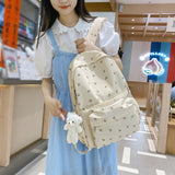 Floral Prints Women Backpack Large Capacity School Bags Travel Backpack