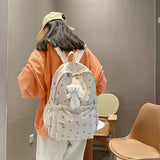 Floral Prints Women Backpack Large Capacity School Bags Travel Backpack