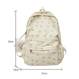Floral Prints Women Backpack Large Capacity School Bags Travel Backpack