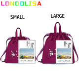Embroidery Foldable Backpack Women Large Capacity Bagpack