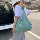 Casual Foldable Canvas Shopping Bag Eco Friendly Reusable Grocery Tote Handbag